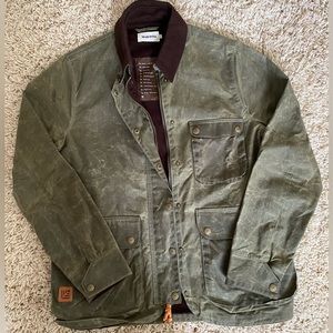 Taylor Stitch The Rover Olive Waxed Jacket